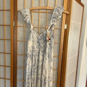 Raviya Blue and White Maxi Dress